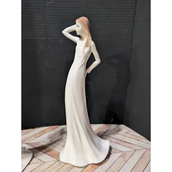 Unicorn Studio Fine Porcelain 12.25 inch Standing Lady Girl Figurines Set Of Two